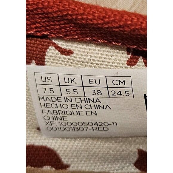 TOMS Classic Slip On Ballet Flats Red Women’s Size 7.5 - Picture 7 of 7